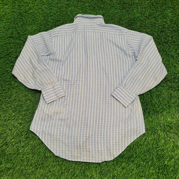 Vintage 70s Disco MOD Shirt Medium 22x30 Long-Tails USA - Picture 2 of 10